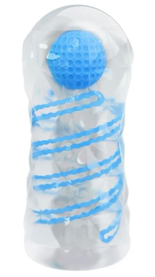 Мастурбатор с внутренней спиральной структурой и стимулирующим шариком Pretty Love - Transparent masturbator Sex Aura | Зображення 1