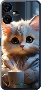 Чохол на Tecno POVA NEO 3 Білий кіт "5646u-3140-2448"