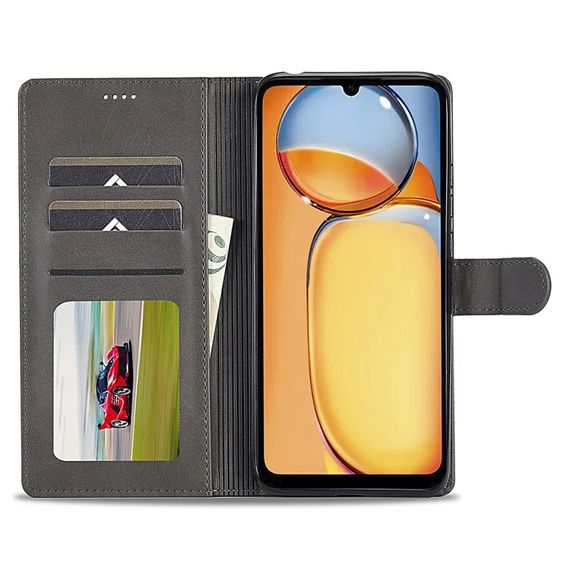 Чохол книжка iMeeke для Xiaomi Redmi 13C колір Сірий | Зображення 2