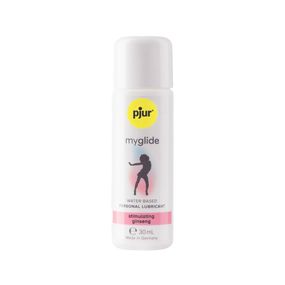 Збуджувальна змазка на водній основі pjur my glide 30 мл, з женьшенем, зігріває