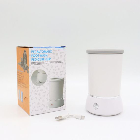 Лапомойка автоматическая для собак, с USB, Pet Foot Wash / Емкость для мытья лап с силиконовыми ворсинками | Зображення 9