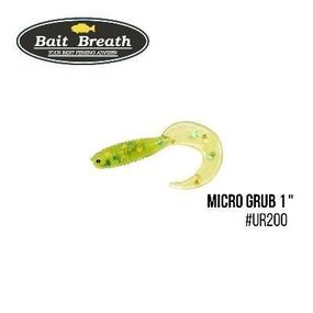 Силіконова приманка, Їстівний силікон Bait Breath Micro Grub 1" (15шт.) (Ur200 Chartreuse)