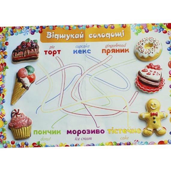 Кондитерська лавка. Гіпсова розфарбування на магнітах 92652 | Зображення 5