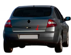Кромка багажника (нерж.) HB, Carmos - Турецька сталь для Renault Megane II 2004-2009 рр