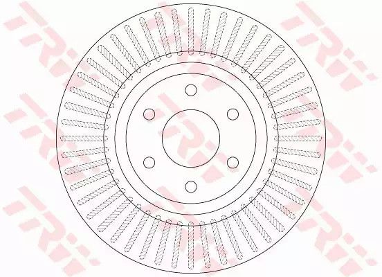 Диск гальмівний (1 шт.) NISSAN Navara/Pathefinder F D=319mm 05, TRW (DF6425)