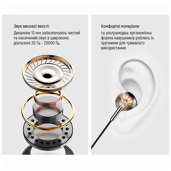 Навушники ColorWay Slim 3.5 mm Wired Earphone Blast 2 Black (CW-WD02BK) | Зображення 9