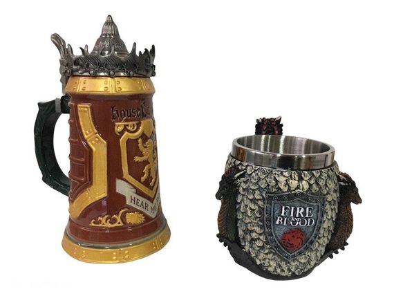 Подарунковий набір Кухоль Game Of Thrones House Lannister і Кухоль Fire And Blood Targaryen 3D Дім Таргарієн