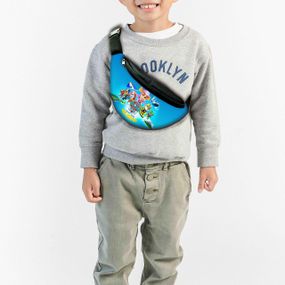 Сумка-бананка дитяча щенячий патруль "RAW PATROL" 32х15см, через плече для хлопчика (00274)