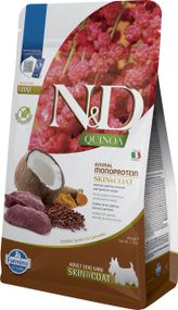 Cухий корм з оленіною для собак малих порід Farmina N&D Quinoa Dog Skin & Coat, Venison & Coconut Adult Mini, 800 гр