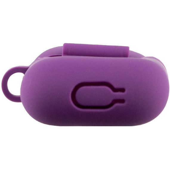 Силиконовый футляр New с карабином для наушников Airpods 1/2 Фиолетовый / Grape | Зображення 3