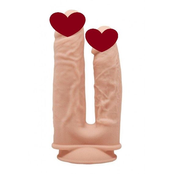 Двойной фаллоимитатор Wooomy Ricooo, с присоской, размер 19х4,3 см и 17х3,3 см Sex Aura