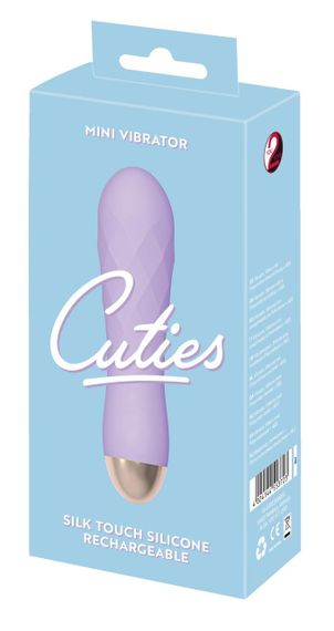 Фіолетовий мінівібратор із незвичайною текстурою Cuties Mini Vibrator Sex Aura