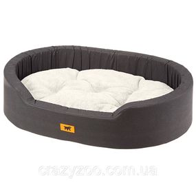 Лежак для собак и котов Ferplast Dandy F 45 с искусственным мехом серый 45x35x13 см 82941097