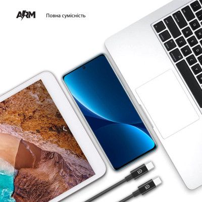 Дата кабель USB-C to USB-C 1.0m ABMM093B black Armorstandart (ARM64289) | Зображення 1