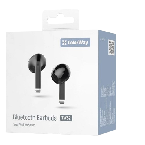 Навушники бездротові ColorWay slim Earbuds CW-TWS2BK чорний | Зображення 3