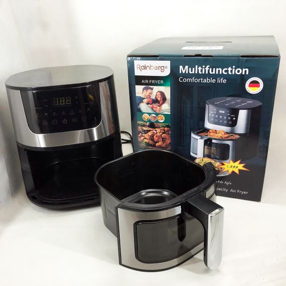 Фритюрница профессиональная Rainberg, Аэрогриль без жира, Домашняя фритюрница аэрогриль без масла XV-23 | Зображення 9