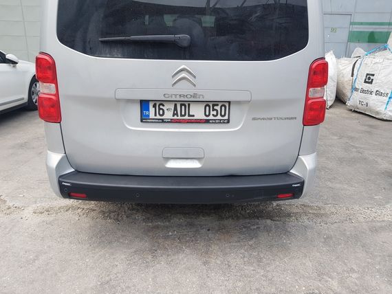 Накладка на задний бампер EuroCap (длинная база, ABS) для Opel Zafira Life 2019- гг | Зображення 9