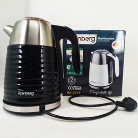Качественный электрический чайник для дома Rainberg RB-2315 1.8л 2200Вт, Тихий бытовой чайник SI-54