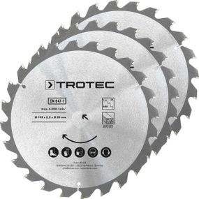 Диск пиляльний Trotec 190х20х2,2 HW24 Wood (3 шт) (6215001330)