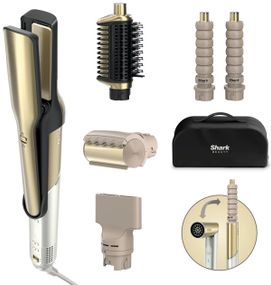 Стайлер для волосся Shark Glam Sleek Straight Waves & Curls Multi-styler HD6051SEU 1500 Вт золотистий