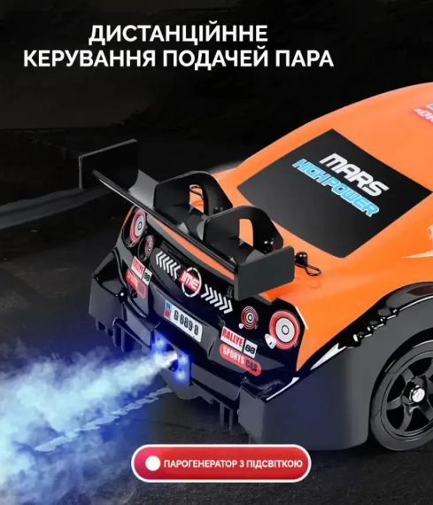 Машинка на радіоуправлінні Dodge Challenger 1:16, чорна – для дрифту та перегонів, 4WD, до 18 км/год | Зображення 2