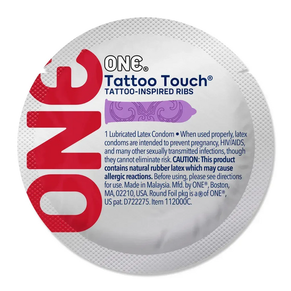 Презервативи ONE Tattoo Touch 12шт Sex Aura | Зображення 3