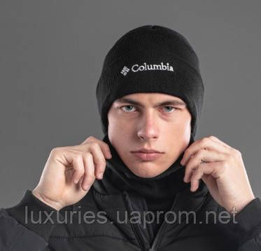 Чоловічий флісовий баф Columbia чорний Чоловічий, Шапка текстильна