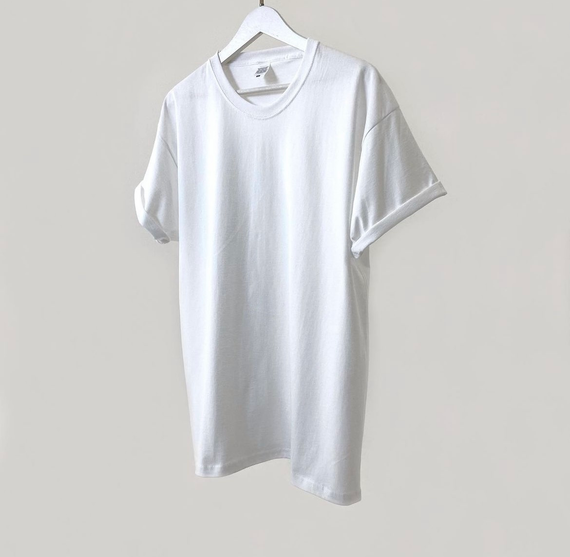 Мужская футболка классическая с коротким рукавом OW0001 цвет белый размер М