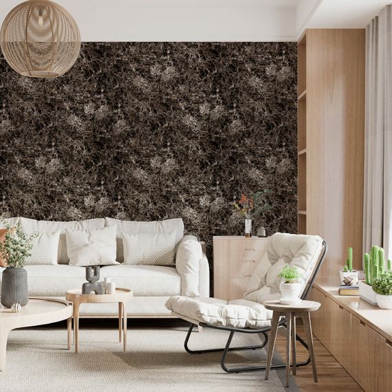 Декоративна ПВХ плита 1,22м х 2,44м х 3мм Темно-сірий мармур SW-00001407 | Зображення 7