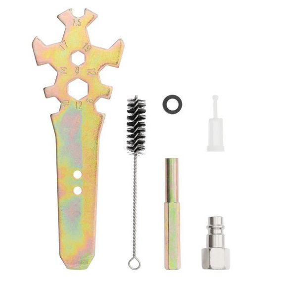 Фарбопульт пневматичний HVLP з трьома форсунками: 1,3 мм, 1,4 мм, 1,7 мм INTERTOOL PT-0153 | Зображення 7