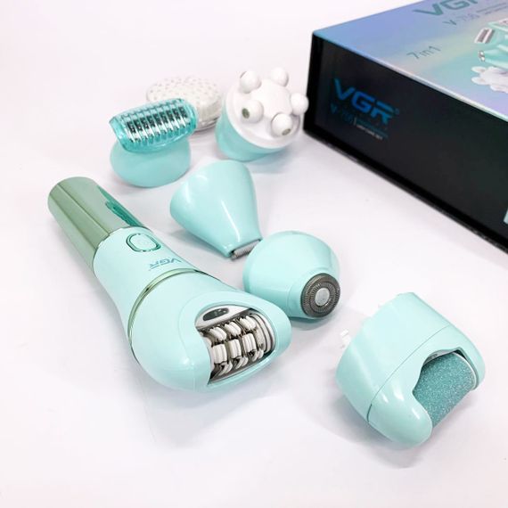 Аккумуляторный эпилятор для лица и тела, Водонепроницаемый депилятор, Электрическая терка для пяток JO-18 | Зображення 8