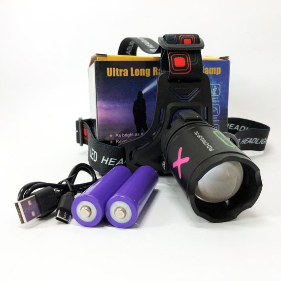 Ліхтар налобний NIGHT VISION FLUORESCENCE CT012-P-TG, Ліхтар акумуляторний для риболовлі, Головний ліхтарик | Зображення 1