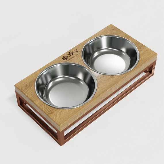 Миски на подставке для маленьких собак и котов Hollky Base XS (2 × 0,25 л) BXS-28145-GLNT | Зображення 6