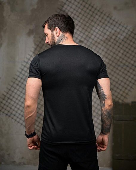 Тактична футболка для відведення поту Де я black ПП7852 | Зображення 2