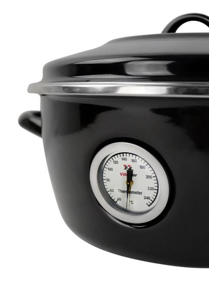 Каструля-Жаровня Dutch Oven 26 см 5 л чорна VITRINOR | Зображення 3