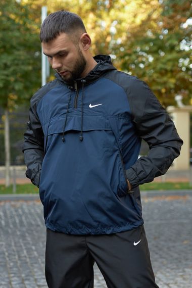 Анорак чоловічий "House" Nike чорно-синій | Зображення 3