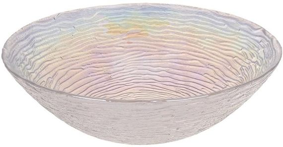 Набір 6 скляних глибоких тарілок "Fleur Pearl" Ø20см (0.9л), перламутр