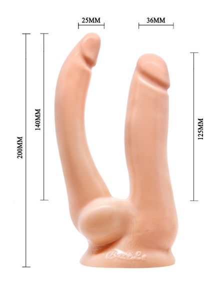 Вібратор вагінально-анальний BAILE - BRAVE HERWITH TWO CUNS, BW-008019Z sexstyle | Зображення 7