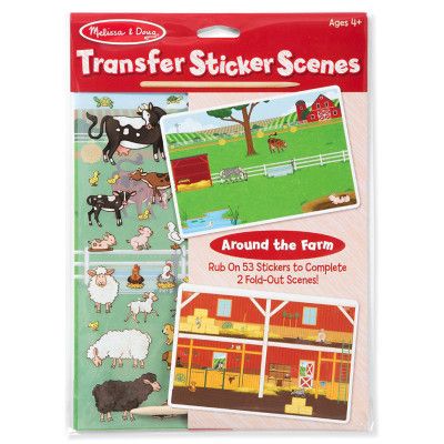 Набор для творчества Melissa&amp;Doug Переводные наклейки Ферма (MD9531)