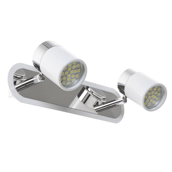 Светильник настенно-потолочный спот поворотный накладной HTL-173/2 GU10 WH | Зображення 4