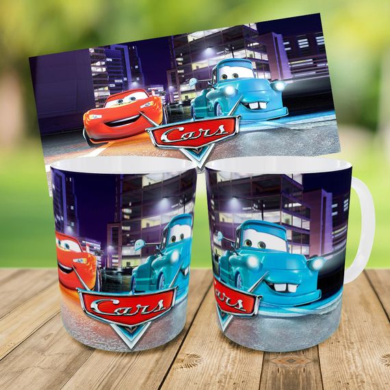 Набір: дитяча сумка-бананка+кружка Тачки Блискавка Маквін 32х15см, бананка для хлопчика через плече на подарунок (00983) | Зображення 2