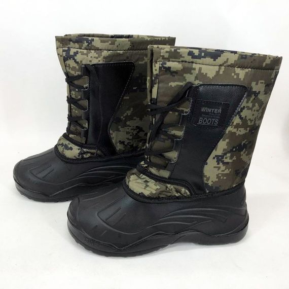 Чоботи чоловічі утеплені 42р 28см, чоботи гумові зимовий утеплювач, черевики | Зображення 7