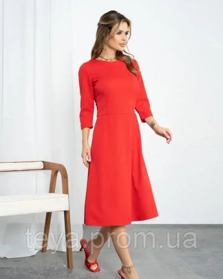 Платье для женщин цвет красный размеры S, M, L, XL FI_008591 | Зображення 1