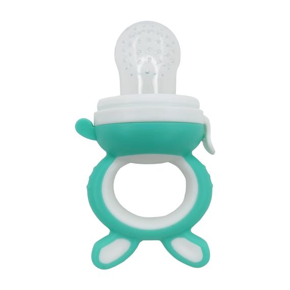 Ниблер для прикорма младенцев "Зайчик" MGZ-0002(Mint) прорезиненная ручка | Зображення 1