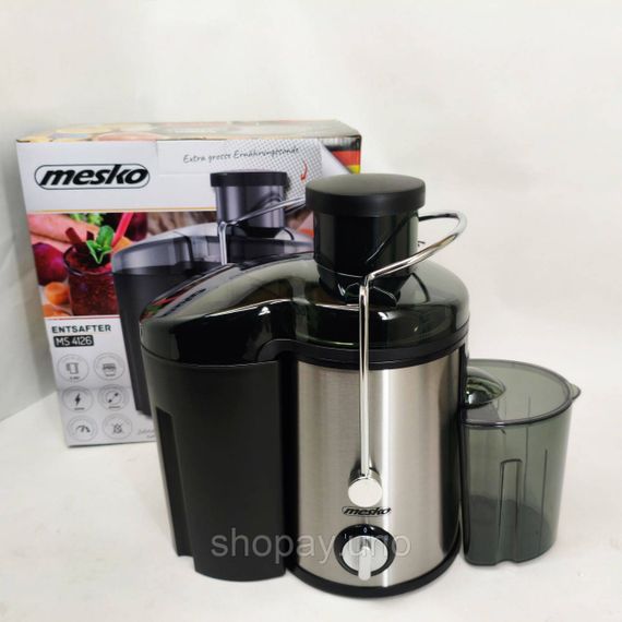 Соковитискач відцентровий Mesko MS 4126b 600Вт | Зображення 2