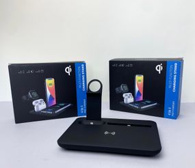 Бездротовий зарядний пристрій QI 15W UD17 (4в1)