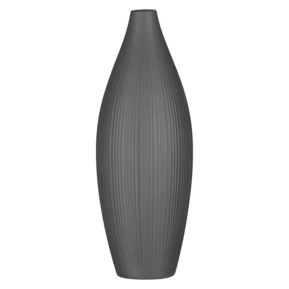 Ваза ARDESTO  Siena, 7х23см, порцеляна, сірий (AR3806B)