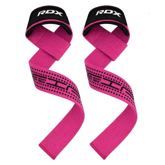 Лямки для тяги RDX S4 Gym Cotton Gel Straps Pink Plus | Зображення 2