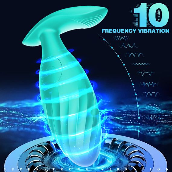 Анальна пробка з вібрацією «ButBut anal plug», з пультом дистанційного керування, 10 режимів вібрації, колір Sex Aura | Зображення 3