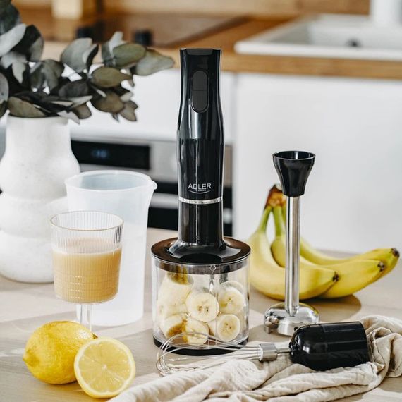 Блендер 3в1 ADLER AD 4620 міксер подрібнювач Black 800Вт | Зображення 3
